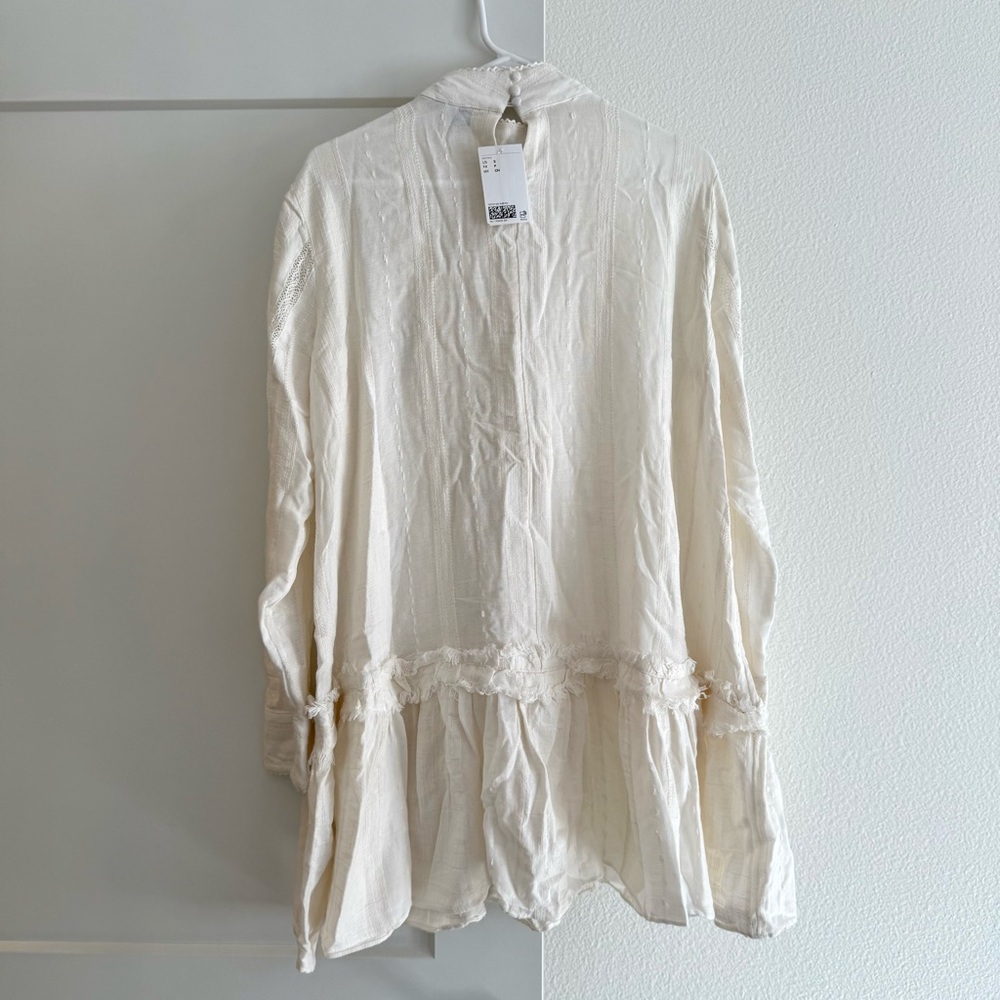 H&M Cream Ruffled Dress - Picture 4 of 5
